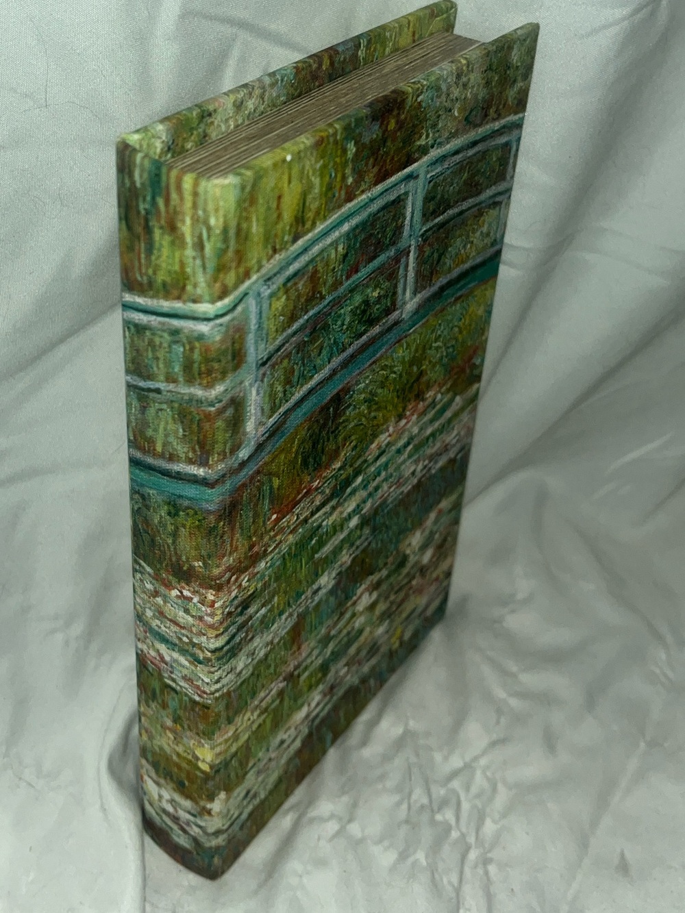 Hollow Book box bridge and water by Monet